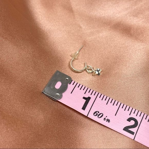 NIB Pure real Silver Butter Fly Cubic Zirconia Stone Earring - Picture 6 of 6